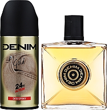 Denim Gold - Duftset (After Shave/100 ml + Deo Spray/150 ml + Kosmetiktasche) — Bild N2