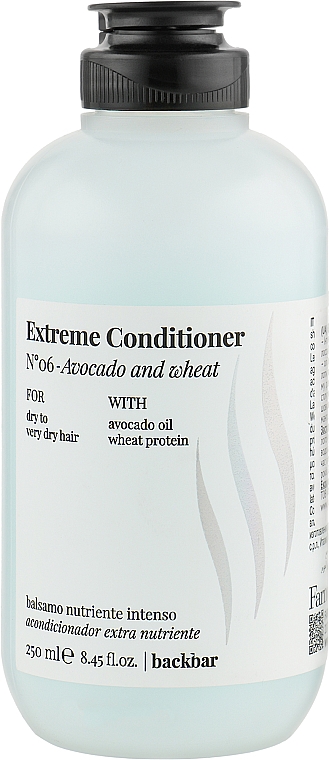 Conditioner für trockenes Haar - Farmavita Back Bar No6 Extreme Conditioner Avocado and Wheat — Bild N1