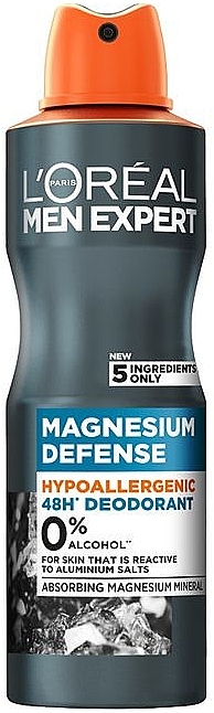 Alkoholfreies Deospray - L'oreal Paris Men Expert Magnesium Defence 48H Deodorant — Bild N1