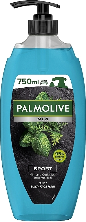 3in1 Duschgel für Körper, Gesicht und Haar - Palmolive Sport Naturals Mint And Cedar Oils — Bild N7