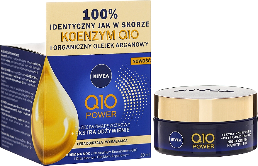 Anti-Aging Nachtcreme für reife und anspruchsvolle Haut - Nivea Visage Q10 Power Extra Night Cream — Bild N6
