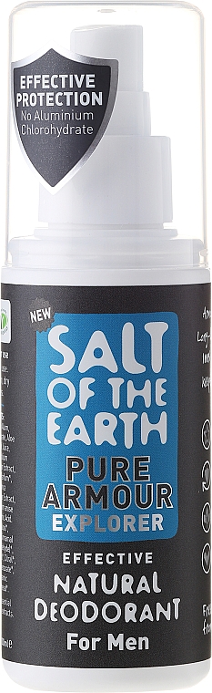 Natürliches Deospray für Männer - Salt of the Earth Pure Armour Explorer Natural Deodorant For Men — Bild N1