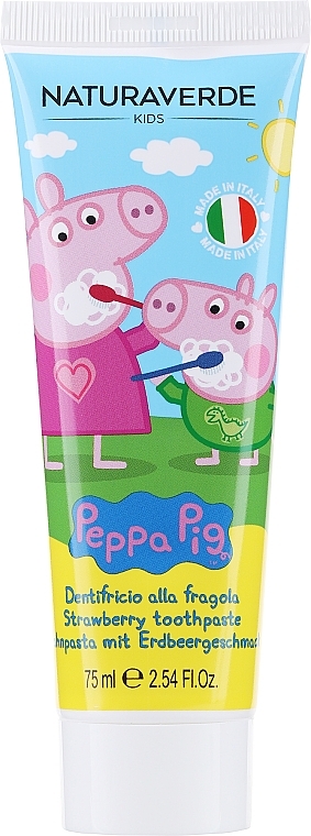 Zahnpasta Peppa Pig - Naturaverde Kids Peppa Pig Strawberry Toothpaste  — Bild N1