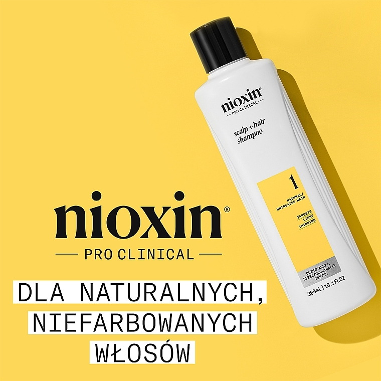 Shampoo für Kopfhaut und dünnes Haar - Nioxin Pro Clinical System 1 Scalp + Hair Thickening Shampoo  — Bild N2