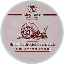 Düfte, Parfümerie und Kosmetik Anti-Falten Hydrogel-Augenpatches mit Schneckenschleimextrakt - King Rose Snail Hydrogel Eye Patch