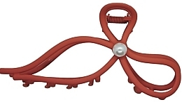 Haarspange Schleife mit Perlen rot - Lolita Accessories — Bild N1