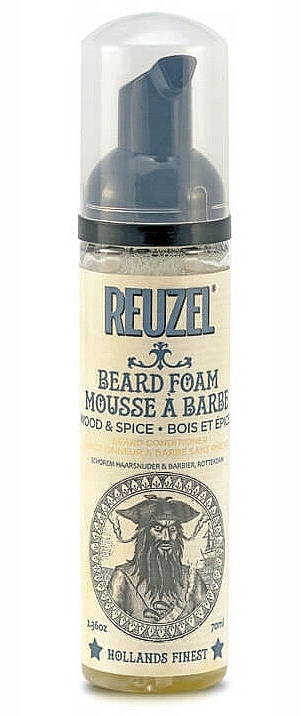Bartschaum-Balsam mit Zitronen-, Zedernholz- und Nelkenduft - Reuzel Beard Foam Wood And Spice — Bild N1