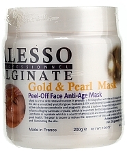 Anti-Aging Alginat-Gesichtsmaske mit Gold und Perlen - Alesso Professionnel Alginate Gold and Pearl Peel-Off Face Anti-Age Mask  — Bild N1