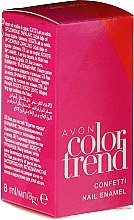 Düfte, Parfümerie und Kosmetik Konfetti-Nagellack - Avon Color Trend Confetti