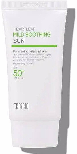 Beruhigende Sonnenschutzcreme für das Gesicht - Tenzero Heartleaf Mild Soothing Sun SPF 50+ Pa++++ — Bild N1