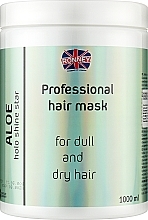 Düfte, Parfümerie und Kosmetik Feuchtigkeitsspendende Maske für stumpfes und trockenes Haar - Ronney Professional Holo Shine Star Aloe Mask