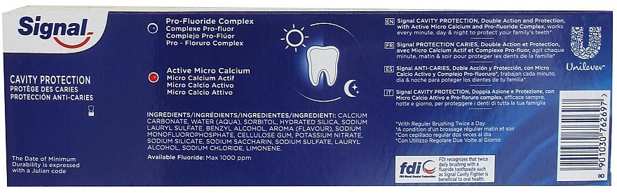 Set - Signal Cavity Protection Toothpaste (Zahnpasta 100 ml + Zahnbürste 1 St.) — Bild N3