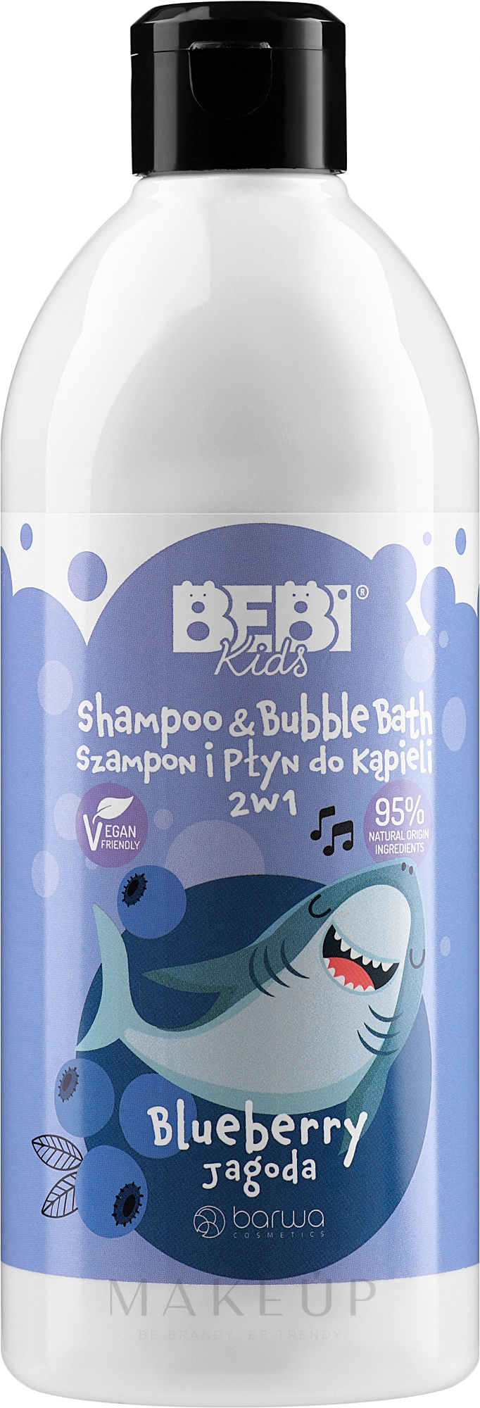 2-in-1 Baby Shampoo und Badeschaum mit Beerenduft - Barwa Bebi Kids Shampoo And Bubble Bath — Bild 500 ml