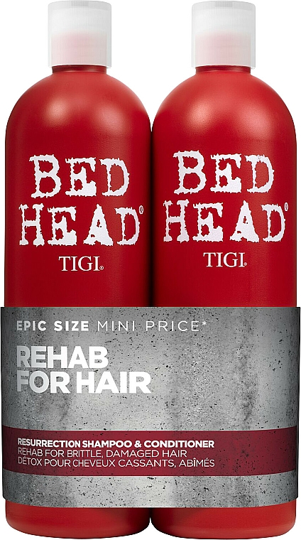 Haarpflegeset - Tigi Bed Head Resurrection Shampoo&Conditioner (Shampoo 750ml + Conditioner 750ml)