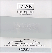 Düfte, Parfümerie und Kosmetik Auto-Lufterfrischer - Millefiori Milano Icon Classic Silver Spirit Car Air Freshener