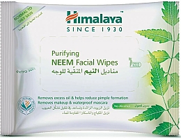 Reinigende Feuchttücher zum Abschminken für normale bis fettige Haut - Himalaya Purifying Neem Facial Wipes — Bild N1