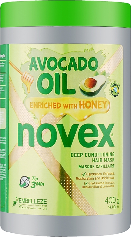 Haarmaske mit Avocadoöl und Honig - Novex Avocado Oil Deep Conditioning Hair Mask — Bild N1