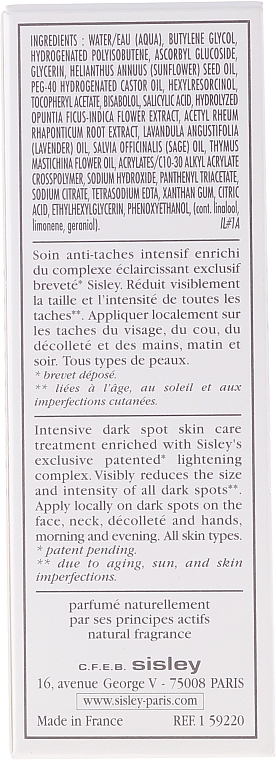 Intensivpflege gegen Pigmentflecken - Sisley Intensive Dark Spot Corrector — Bild N4