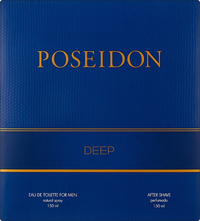 Instituto Espanol Poseidon Deep - Duftset (After Shave Balsam 150ml + Eau de Toilette 150ml) — Bild N1