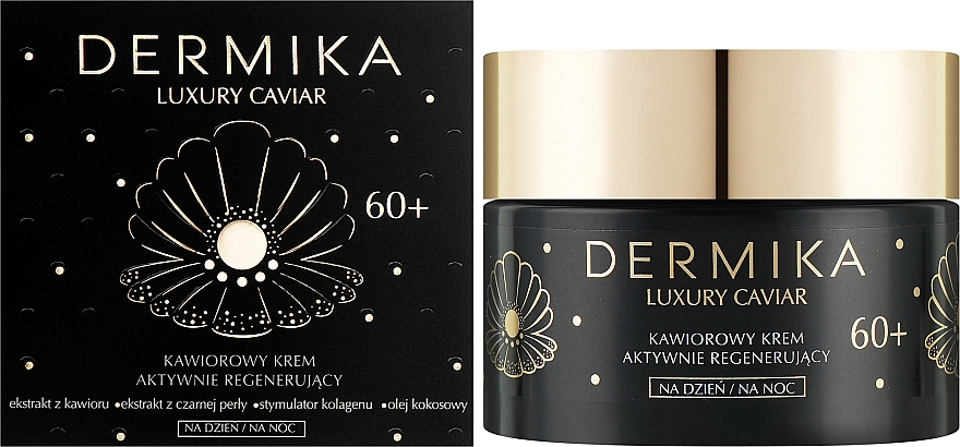 Revitalisierende Gesichtscreme für Tag und Nacht mit Kaviar 60+ - Dermika Luxury Caviar 60+ Cream — Bild N2