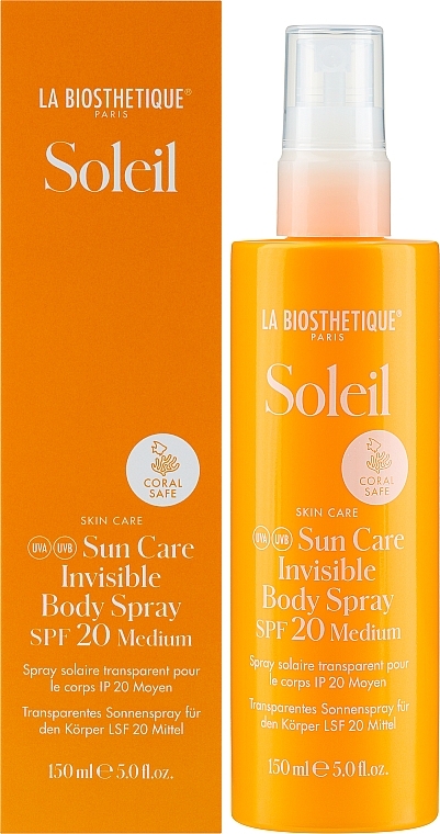 Sonnenschutz-Körperspray SPF 20 - La Biosthetique Soleil Sun Care Invisible Body Spray SPF 20 — Bild N2