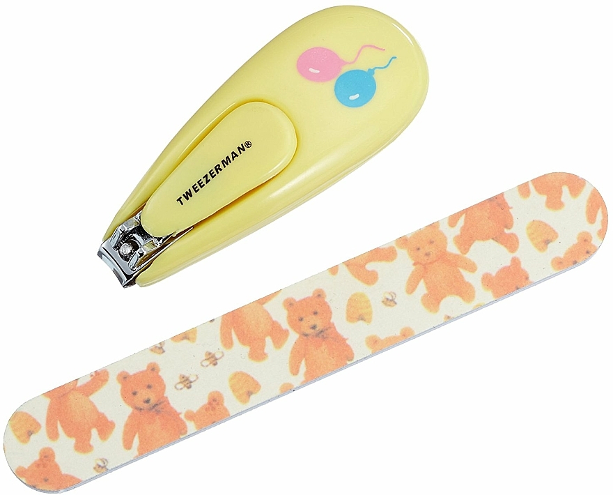 Nagelknipser und Nagelfeile für Kinder 3065-R - Tweezerman Baby Nail Clipper With Bear File — Bild N1