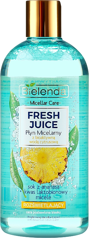 Mizellenwasser mit Ananassaft - Bielenda Fresh Juice Micellar Water Pineapple — Bild N3