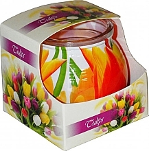 Kerze im Glas - Admit Candle In Glass Cover Tulips — Bild N1
