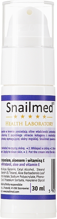 Aktivcreme für Männer mit Totarol - Snailmed Health Laboratory — Bild N3