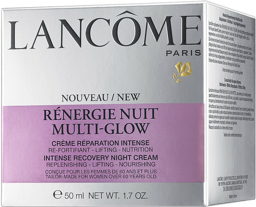 Regenerierende und straffende Anti-Aging Nachtcreme - Lancome Renergie Nuit Multi-Glow Cream — Bild N4