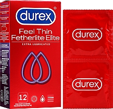 Düfte, Parfümerie und Kosmetik Kondome extra fein 12 St. - Durex Fetherlite Elite