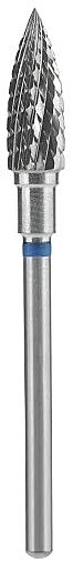 Hartmetall-Fräser Flame blau Durchmesser 5 mm Arbeitsteil 13,5 mm - Staleks Pro Expert  — Bild N1