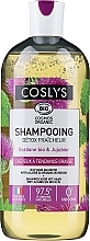 Shampoo für fettiges Haar mit Bio Pfefferminze - Coslys Shampoo with organic peppermint — Bild N3