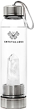 Düfte, Parfümerie und Kosmetik Wasserflasche mit weißem Quarz­kris­tall 500 ml - Crystallove