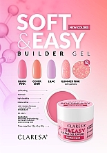 Nagelmodellage-Gel  - Claresa Soft & Easy Builder Gel UV/LED Glimmer Pink  — Bild N5