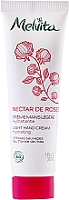 Düfte, Parfümerie und Kosmetik Leichte Handcreme mit 3 Wildrosensorten und Rosenblütenwasser - Melvita Nectar De Rose Light Hand Cream