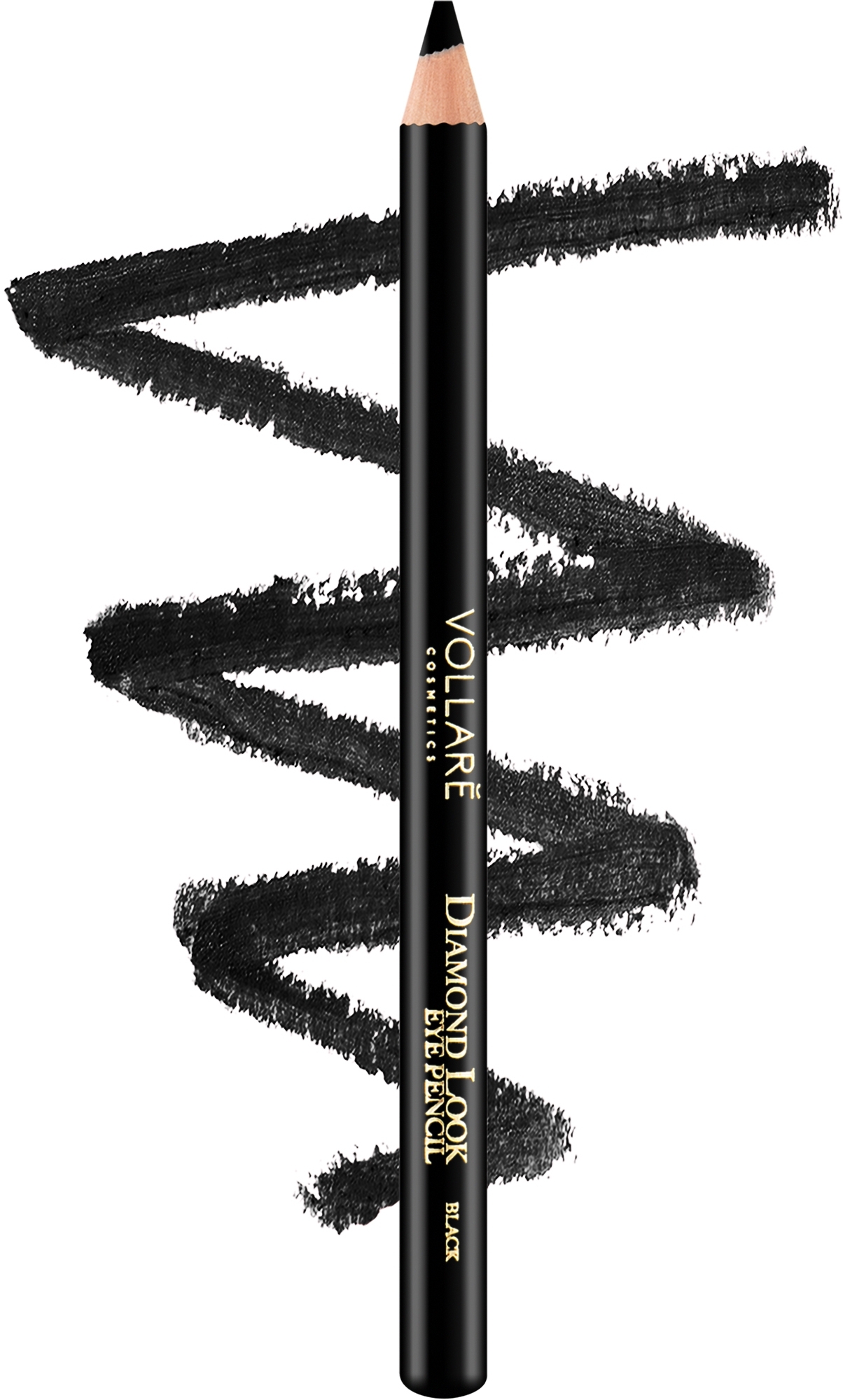 Augenkonturenstift - Vollare Diamond Look Eye Pencil — Bild Black