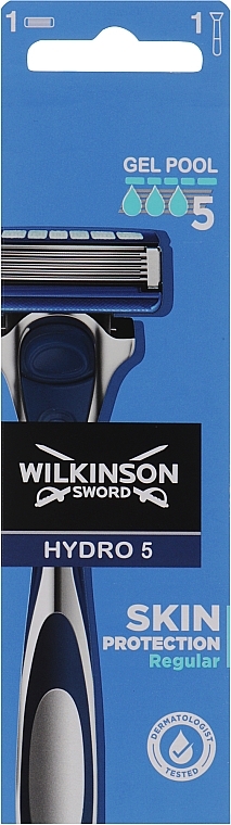 Rasierer mit 1 Ersatzklinge - Wilkinson Sword Hydro 5 Skin Protection Regular — Bild N1