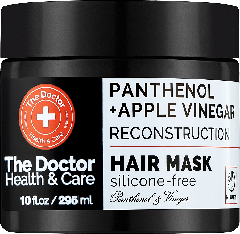 Haarmaske Rekonstruktion - The Doctor Health & Care Panthenol + Apple Vinegar Reconstruction Hair Mask — Bild N1