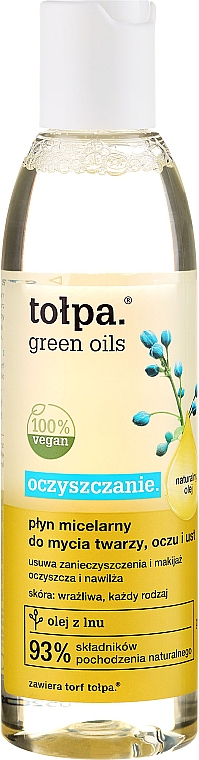 Mizellenwasser mit Leinöl - Tolpa Green Oils Micellar Water — Bild N1