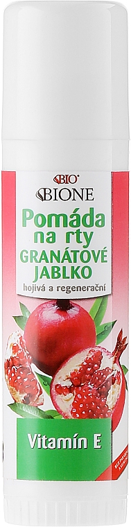 Regenerierender Lippenbalsam mit Granatapfel - Bione Cosmetics Pomegranate Lip Balm With Antioxidants — Bild N1