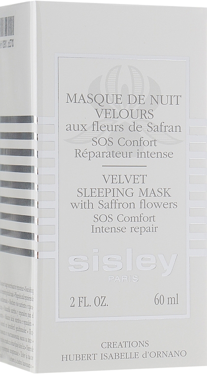 Beruhigende und regenerierende Gesichtsmaske für die Nacht mit Safranblüten - Sisley Velvet Sleeping Mask with Saffron Flower — Bild N1