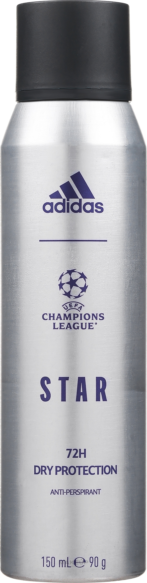 Adidas UEFA Champions League Star - Deospray Antitranspirant — Bild 150 ml