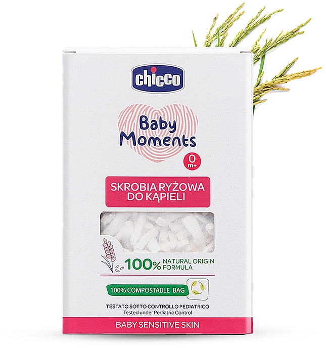 Reispulver zum Baden für empfindliche Haut - Chicco Baby Moments — Bild N1