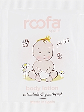 Körperlotion für Babys - Roofa Calendula & Panthenol Body Lotion (Probe)  — Bild N1