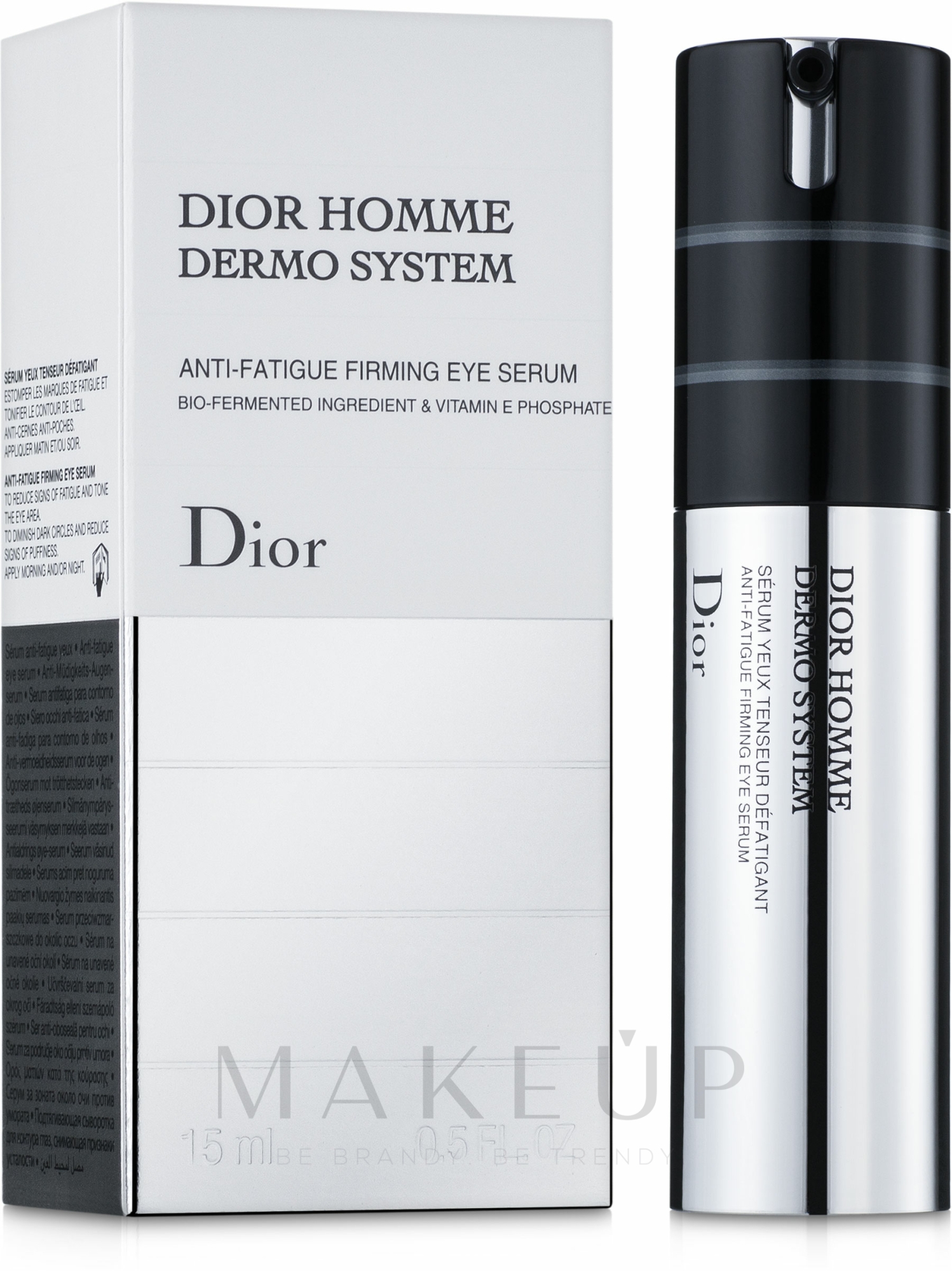 Straffendes Augenserum gegen dunkle Ringe und Schwellungen mit Vitamin E - Dior Homme Dermo System Eye Serum 15ml — Bild 15 ml