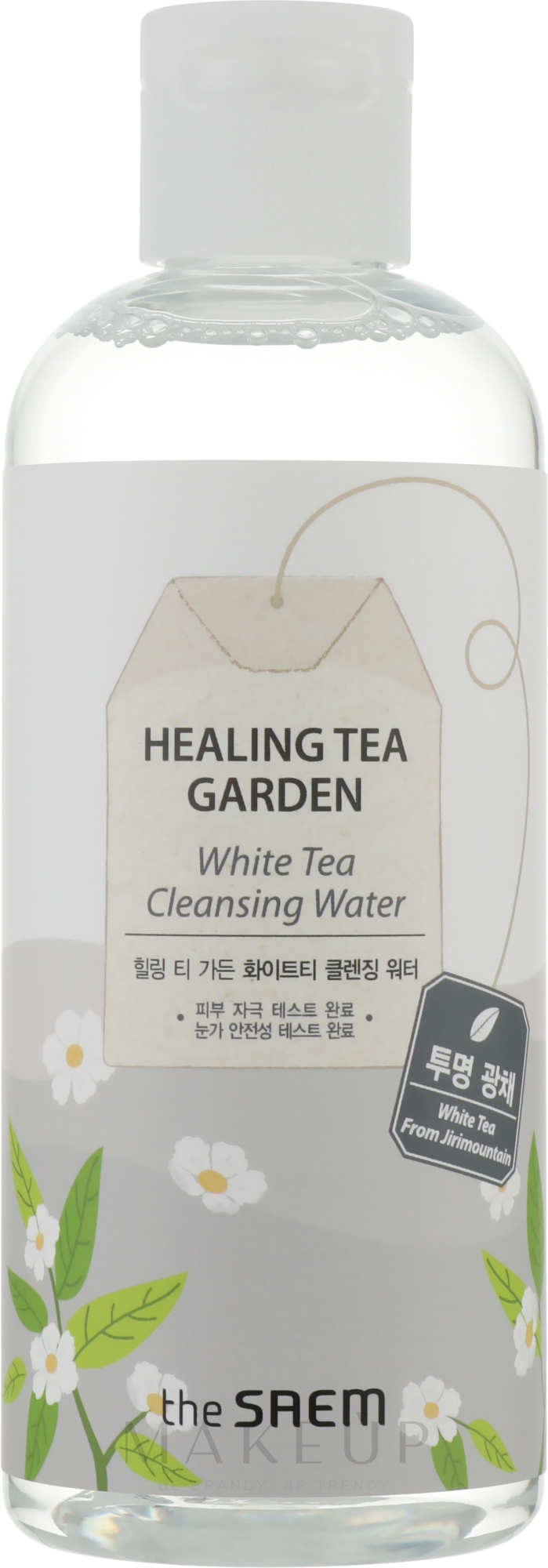 Mildes Gesichtsreinigungswasser mit Weißtee-Extrakt - The Saem Healing Tea Garden White Tea Cleansing Water — Bild 300 ml