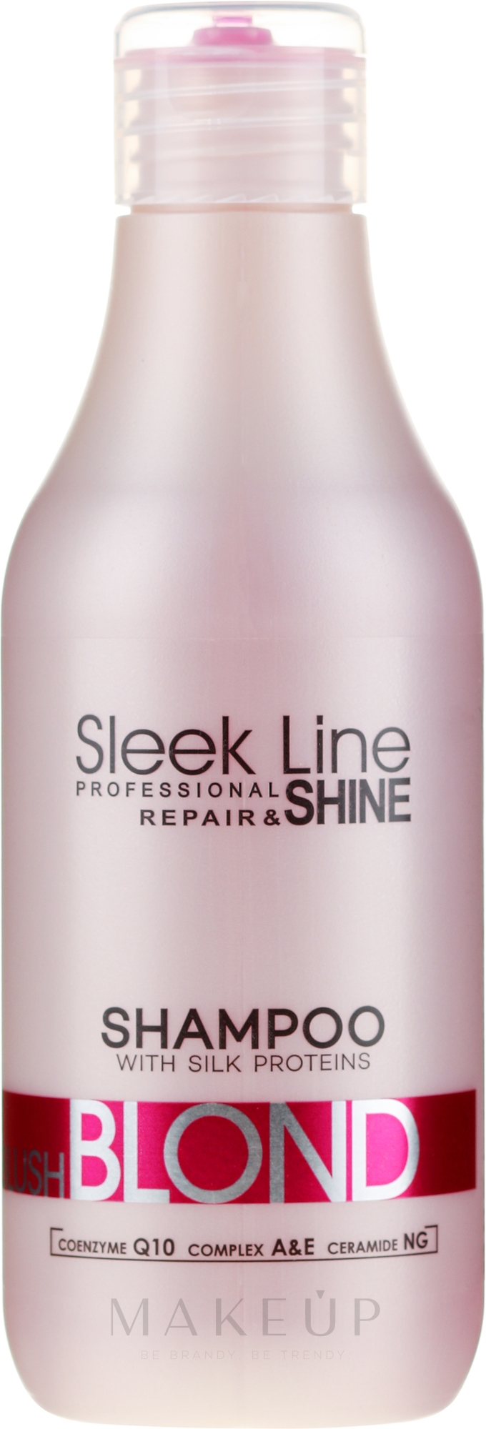 Shampoo für rosa Farbtöne für blondes, aufgehelltes und graues Haar - Stapiz Sleek Line Blush Blond Shampoo — Foto 300 ml