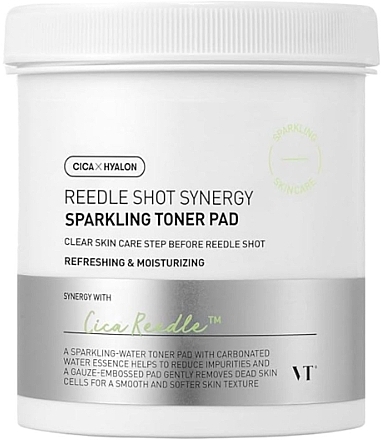 Glättende Gesichtspads  - VT Cosmetics Reedle Shot Synergy Sparkling Toner Pad  — Bild N3