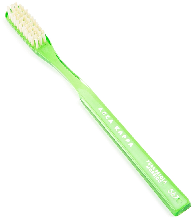 Zahnbürste grün - Acca Kappa Soft Pure Bristle Toothbrush Model 567 — Bild N1
